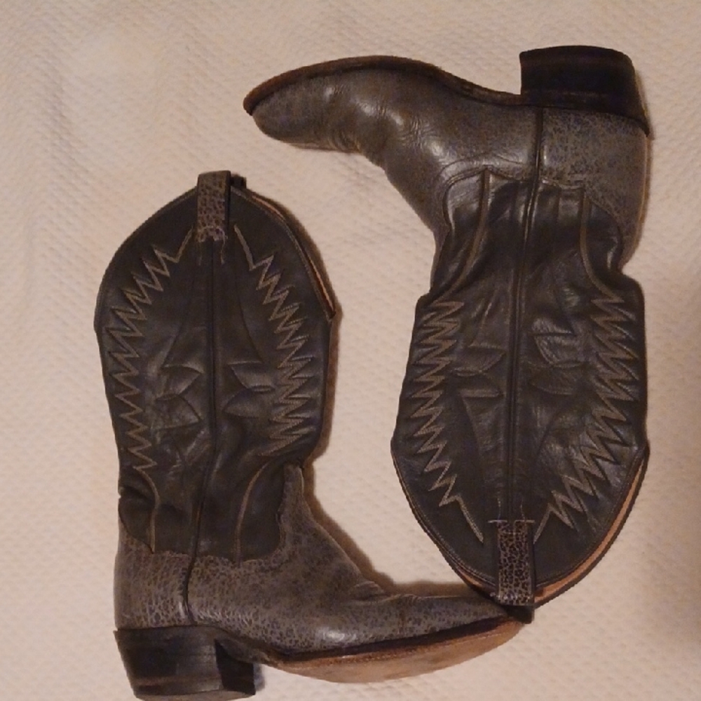 Panhandle Slim/Sanders Gray Western Boots Size 7D